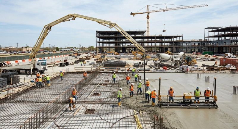 Commercial Slab Installation in Winston Salem, NC