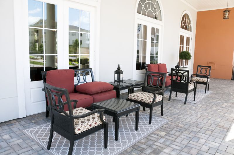 Outdoor Paver Seating Area