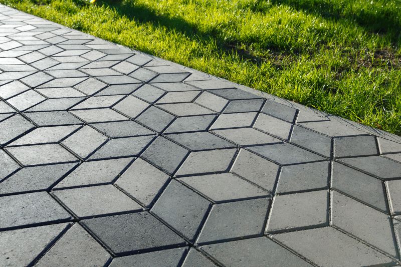 Patterned Paver Walkway