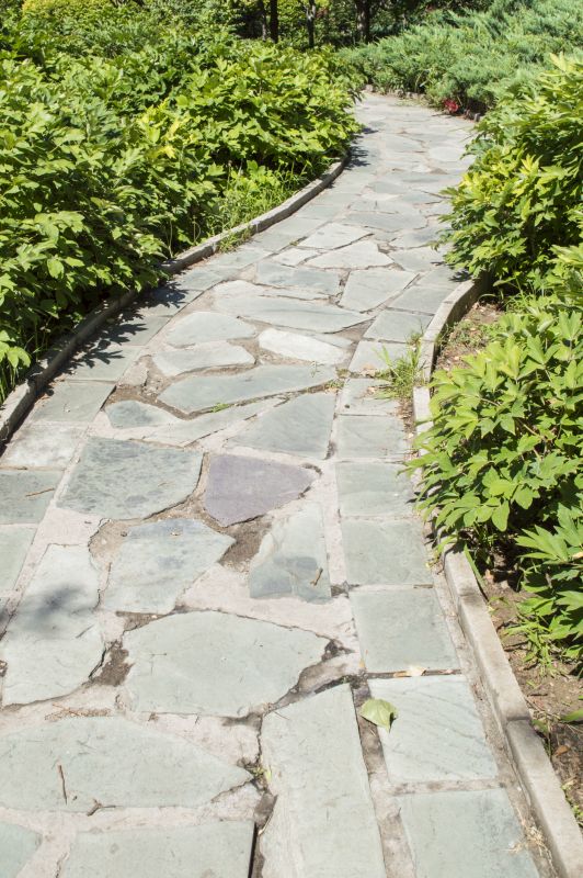 Natural Stone Paver Path